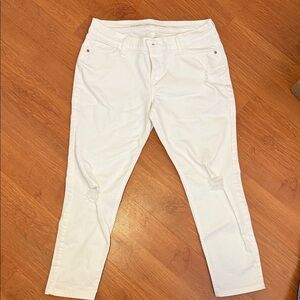 Old Navy Women's White Boyfriend Jeans